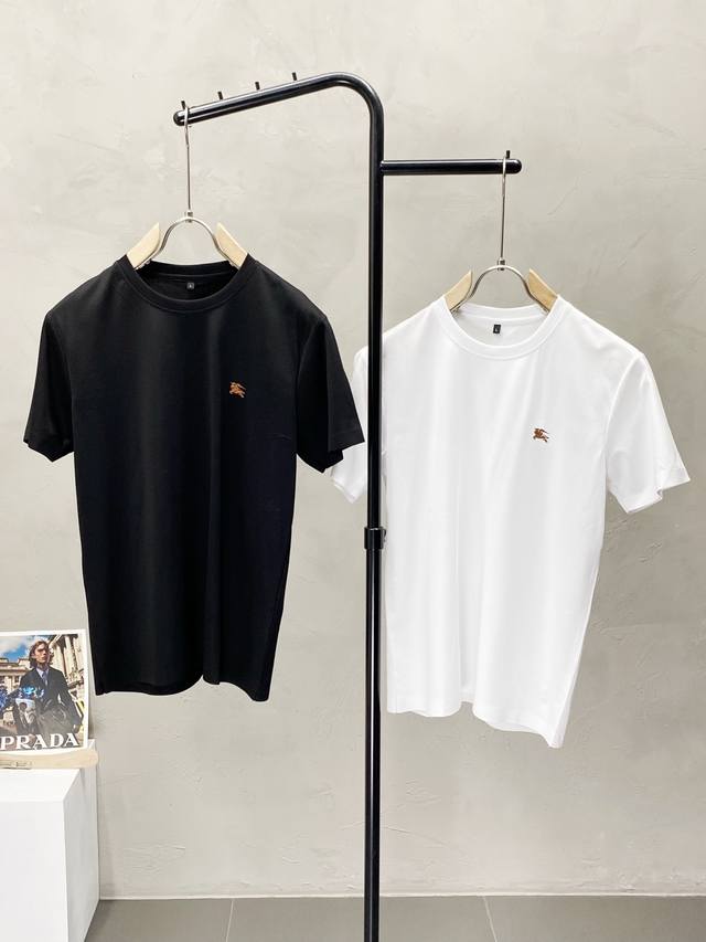 P140。Burberry巴宝莉独家专供新款原单男士休闲春夏短袖 高端定制 高端版本 时尚百搭爆款进口面料 手感超柔软细腻 穿着亲肤舒适 高端精品 代工厂P精细