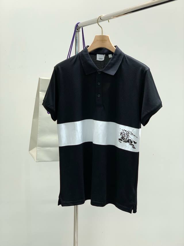 P200，Burberry 巴宝莉，2025夏季最新品，专柜同步有售，原单狠货，时尚休闲圆领短袖T恤，进口原版面料，上身舒适透气，顶级印花工艺字母图案装饰Log