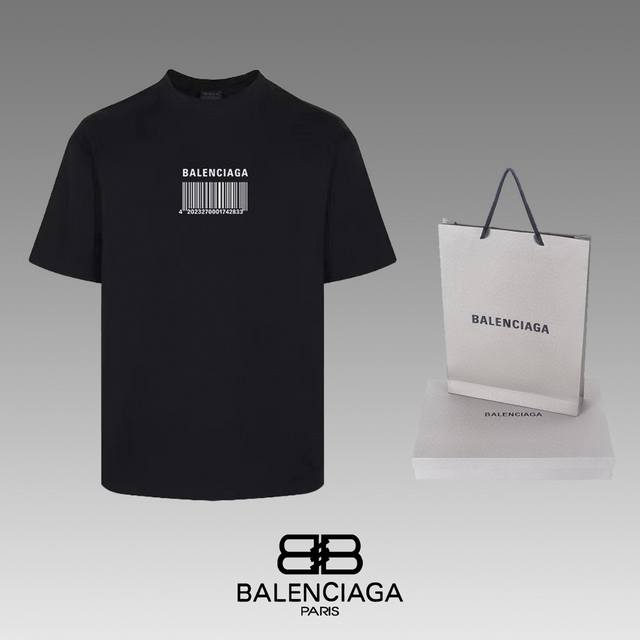 #90 顶级代工品质 Balenciaga 巴黎世家 24Ss 经典T恤短袖 不需要所谓烂大街的华丽文案 主打品质 - 面料经过2次高温缩水固色 不变形不缩水不