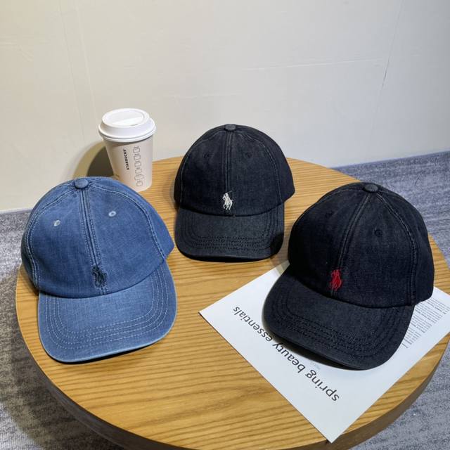 Polo保罗刺绣牛仔棒球帽 P60