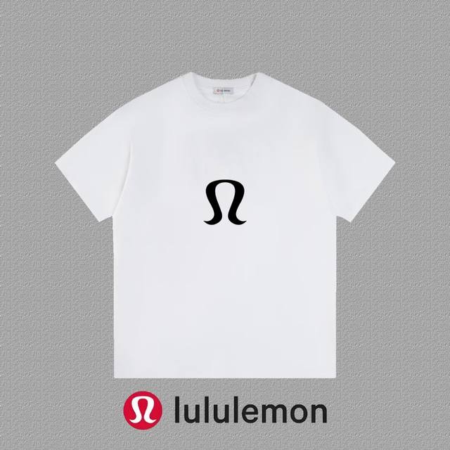 P90 [ Lululemon 露露] 2025Fw短袖T恤 发泡Logo 高端26S双纱300克面料 重磅面料 定制拉架罗纹同缸同染 三标齐全 男女同款 颜色