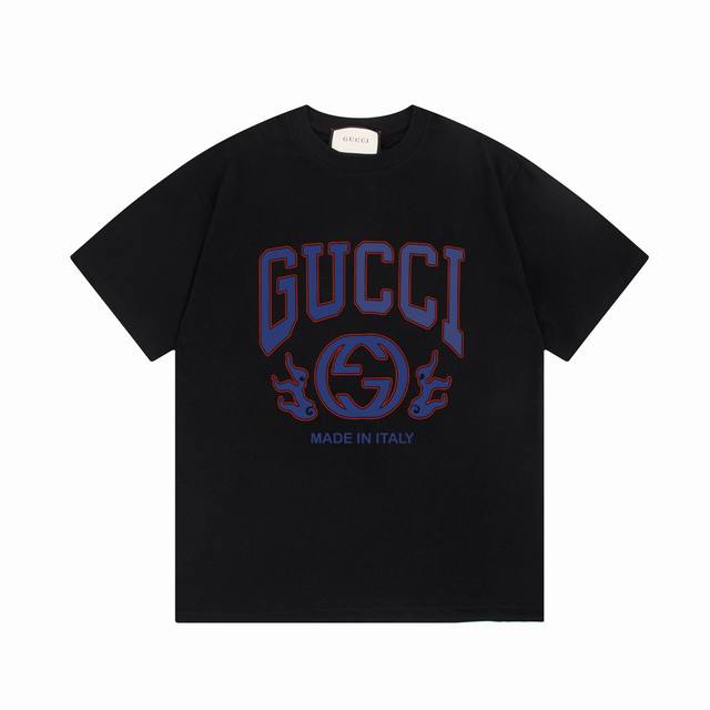 P80#E147 Gucci古驰25Ss早春系列 G家品牌文字&抽象动物印花图案 -采用双纱纯棉260G，面料颜色定制定染，不缩水不退色。手感舒服，质感超强全套