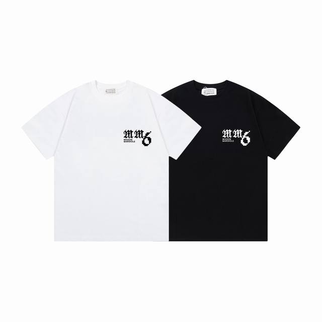 P70#M717 Maison Margiela 马吉拉25Ss字母Mm6印花Logot恤短袖 春夏新款男女同款短袖，同步发售简约大方，从容百搭，档次极高，完美