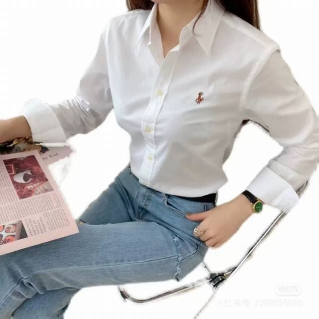 140 顶级品质 款号：Cy120# 拉夫劳伦 Ralph Lauren 拼色刺绣小马纯色基础款衬衫长袖 拉夫劳伦 Ralph Lauren 纯色基础经典款拼色