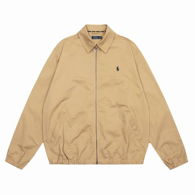 180 顶级品质 款号：8098# 拉夫劳伦Ralph Lauren复古情侣款老干部拉链夹克外套 拉夫劳伦Ralph Lauren简约基础男女同款复古夹克外套