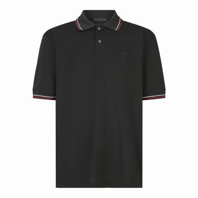 P180 独家供应 Pra 刺绣徽标Polo衫 黑色 原版6,000购入开发，定制雅泽珠光织 透气清爽 舒适贴肤。采用进口机刺绣工艺 使用先进的计算机控制系统和