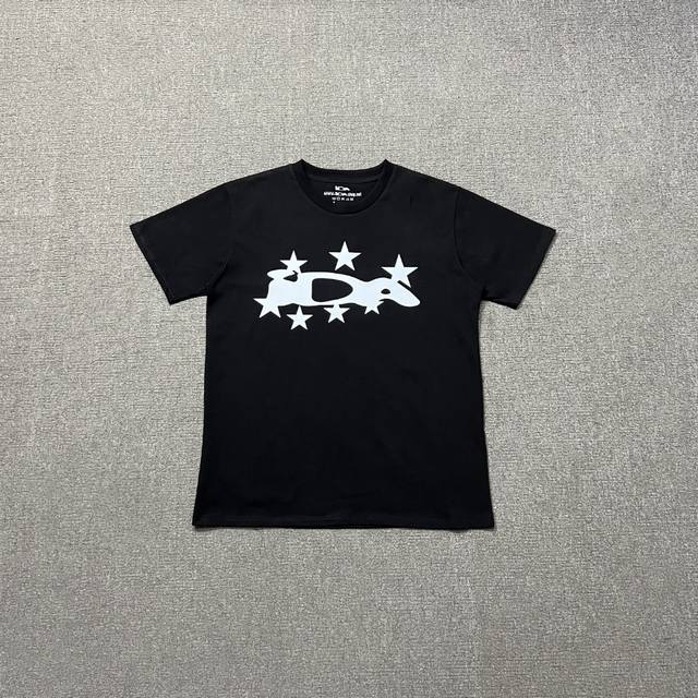 P70 Da09#Ida Sply 纯棉短袖 230G双纱 高温预缩 细节辅料 还原 Color: 黑色 Size：S M L Xl