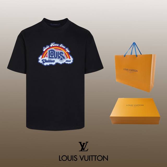 #90 顶级代工品质 Louis Vuitton 路易威登 24Ss 经典T恤短袖 不需要所谓烂大街的华丽文案 主打品质 - 面料经过2次高温缩水固色 不变形不