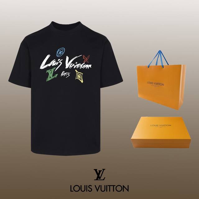 #90 顶级代工品质 Louis Vuitton 路易威登 24Ss 经典T恤短袖 不需要所谓烂大街的华丽文案 主打品质 - 面料经过2次高温缩水固色 不变形不