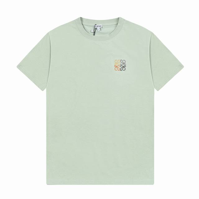 110 女款 隔天到 Loewe 罗意威 2025新款 50支双冰爽棉170G面料 简约拼色刺绣小标Logo标识 官方同步 高版本 时尚个性 百搭潮流 纯原品质