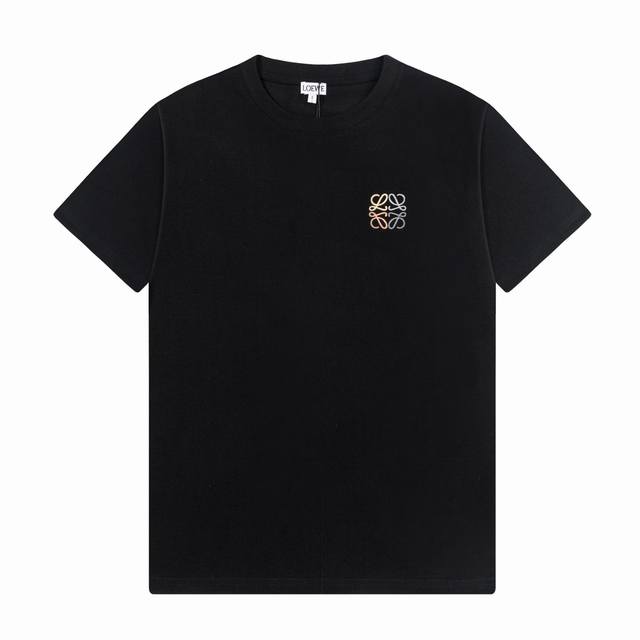 110 女款 隔天到 Loewe 罗意威 2025新款 50支双冰爽棉170G面料 简约拼色刺绣小标Logo标识 官方同步 高版本 时尚个性 百搭潮流 纯原品质