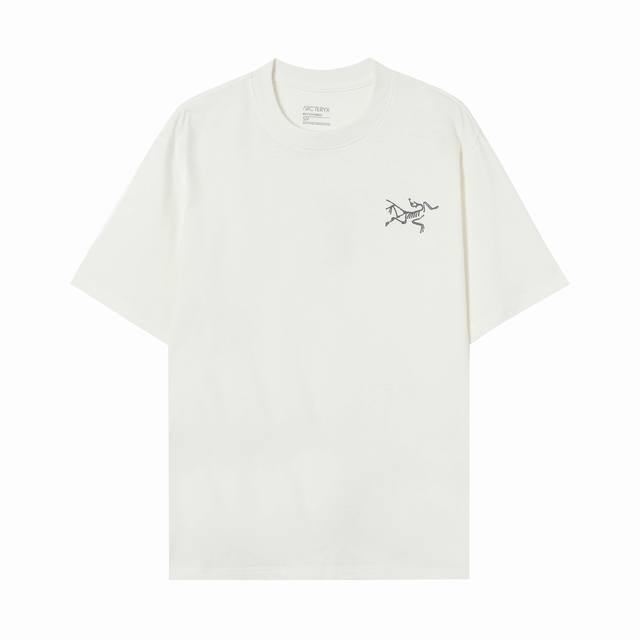 9016# P80 顶级版本 官网品质 -Arc’Teryx 始祖鸟 Logo印花圆领短袖T恤 -购入原版开模打造，定制侧标，下摆双窄针平车，细节决定成败 Os