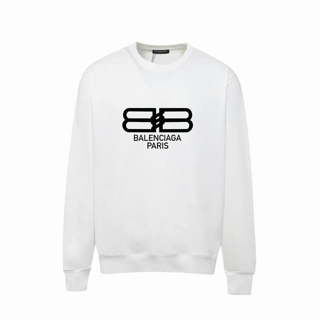 757# P150 ，Balenciaga巴黎世家印花圆领毛圈卫衣 1:1对版面料400克毛圈高克重百分百纯棉 提前做过预缩水1×1双纱洗一辈子都不会变形的 男