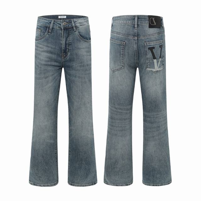 7930-3# P230 上新啦！上新啦！Valentino华伦天奴2640Ss新品男士牛仔裤 面料弹性好。独家发售 官网同步 时尚优雅 采用原色酵母水洗工艺