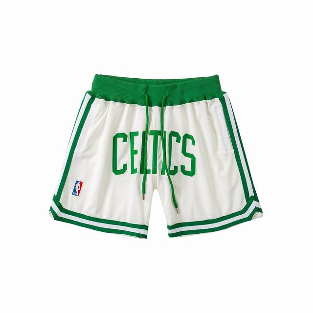 90款号 K16 Just Don X Mitchell&Ness 芝加哥 凯尔特人队Nba高街篮球五分短裤 #代购正品，原版开发 1:1复刻 顶级品质！定制全