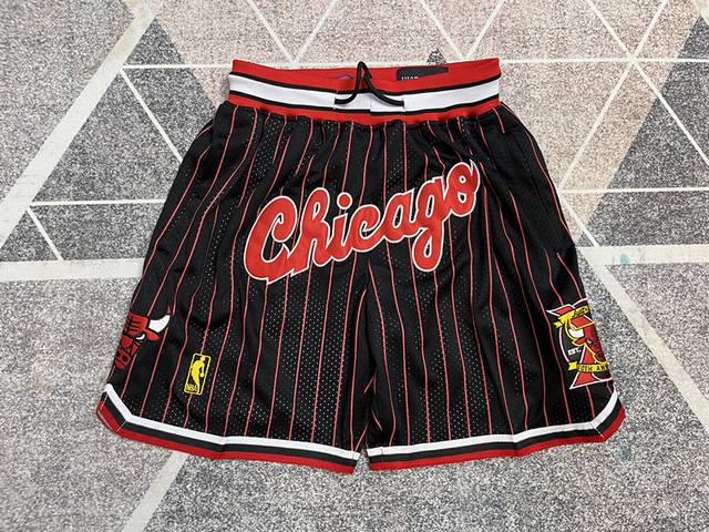 90 款号K36 顶级刺绣版本 Mitchell &Ness X Just Don联名芝加哥公牛队刺绣球裤 篮球短裤 Just Don Nba 球队球裤系列单品