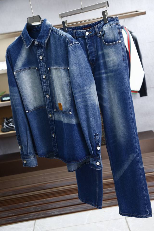 衣服 P360裤子 P300 Lv 液态牛仔套装 码数衣服 S-Xl 裤子S-Xl 30 32 34 36 伦敦艺术家兼插画师Hattie Stewart的创意