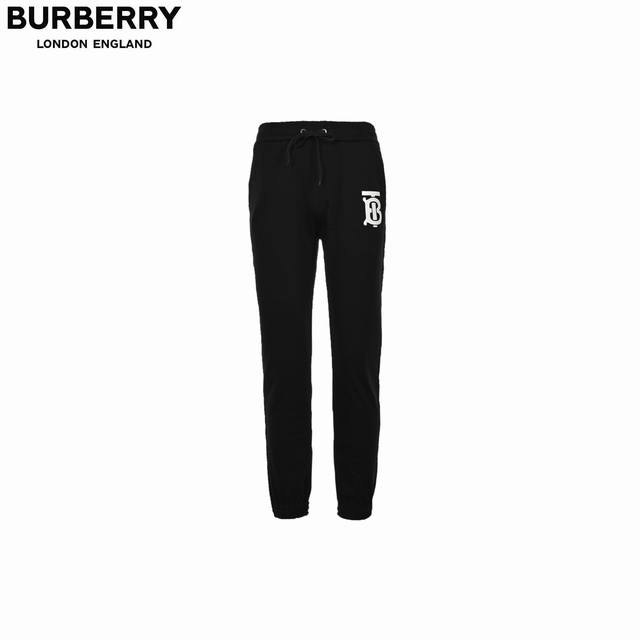 ：260 Burberry 巴宝莉 24Fw压胶Logo长裤 秋冬系列 男士休闲抽绳束脚裤 休闲卫裤 贸易公司渠道订单，官网专柜在售系列，秋冬裤装常青系列，业内