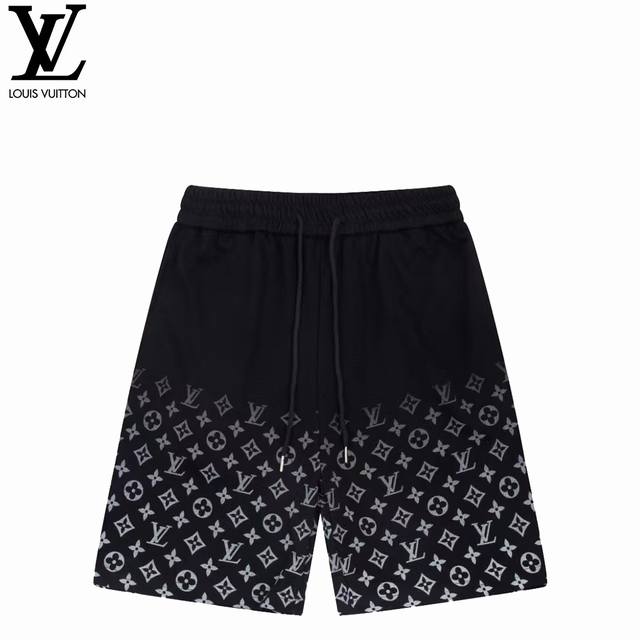 180 Louisvuitton 路易威登 24Fw 满天星短裤 老花满印渐变短裤 定织定染纯棉毛圈 克重360G面料 采用手工丝网印花工艺 无惧起皮脱落 全套