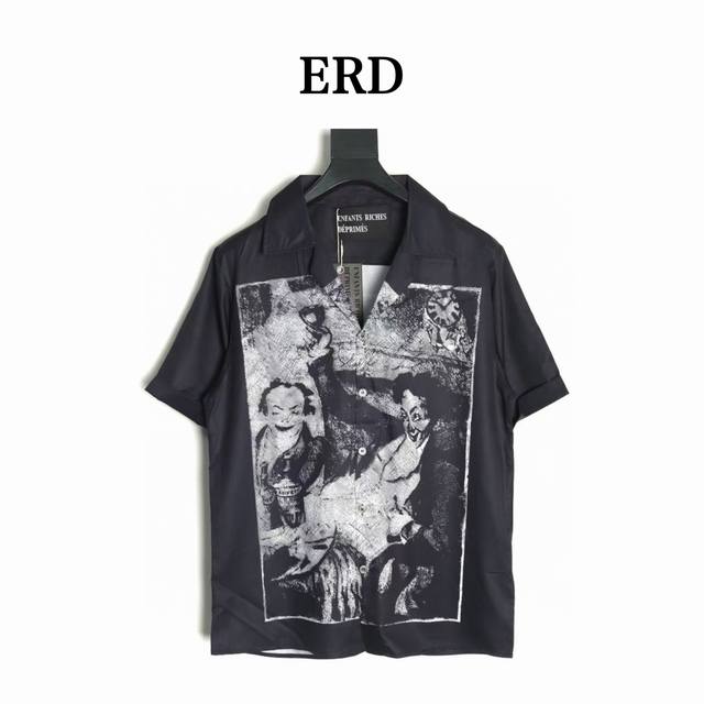 Enfants Riches DéPriméS 忧郁的富二代 梦魇印花短袖衬衫 100%聚酯纤维 今年材料飞升 而且聚酰胺 锦纶 的印花工艺布是单纯的热转印