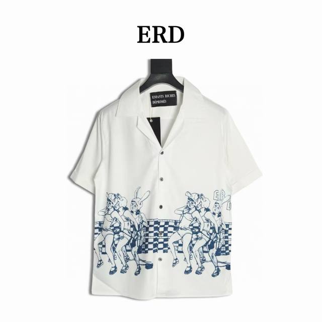 Enfants Riches DéPriméS 忧郁的富二代 兔女郎印花短袖衬衫 100%聚酯纤维 今年材料飞升 而且聚酰胺 锦纶 的印花工艺布是单纯的热转印