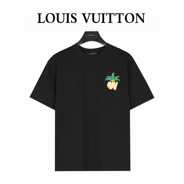 180 Louis Vuitton 路易威登 25Ss 椰树Logo发泡印花短袖T恤 购入原版开模打造，全套定制辅料，所有细节完美还原 定织定染260G纯棉双纱