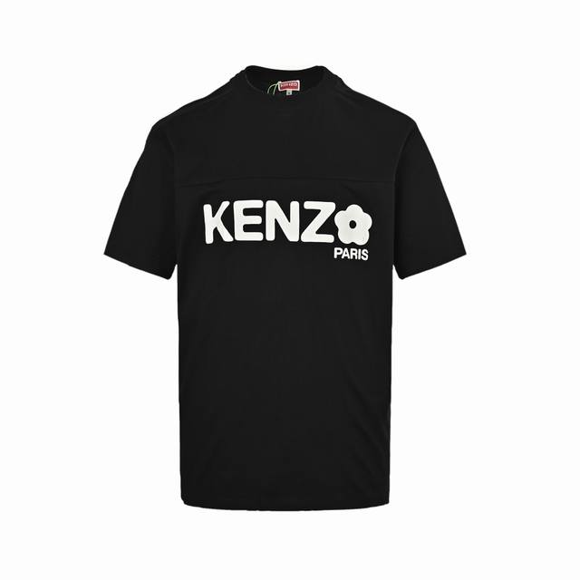 : 160 Kenzo 高田贤三 龙年系列花朵印花短袖 原版1900购入，采用200克全棉布料，水洗过预缩。定制加密加厚浆料，胶浆，微发泡工艺，前幅拼接设计，看