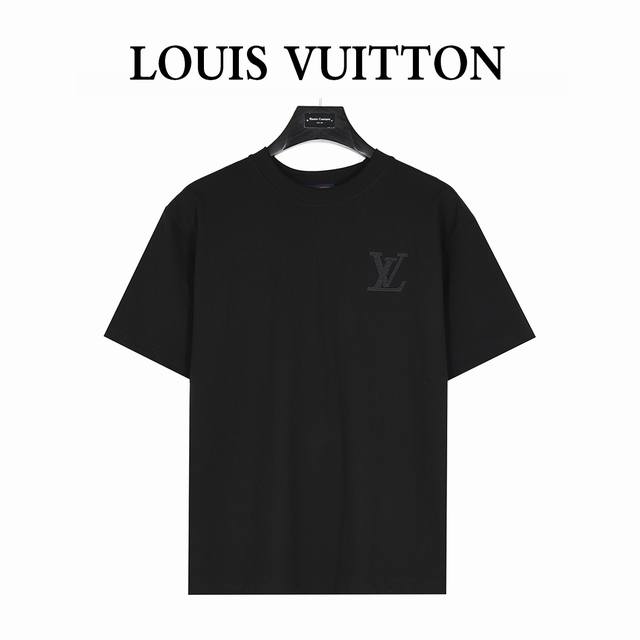 180 Louis Vuitton 路易威登 25Ss 暗纹大Logo榻榻米刺绣短袖T恤 购入原版开模打造，全套定制辅料，所有细节完美还原 定织定染260G纯棉