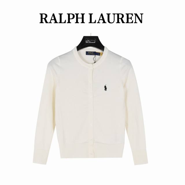 260 Ralph Lauren 拉夫劳伦 经典Logo刺绣针织圆领开衫 女款 官方同步在售 正品开版 领标二维码可扫码Gf官网 原版品质， 细节品质全网独一家