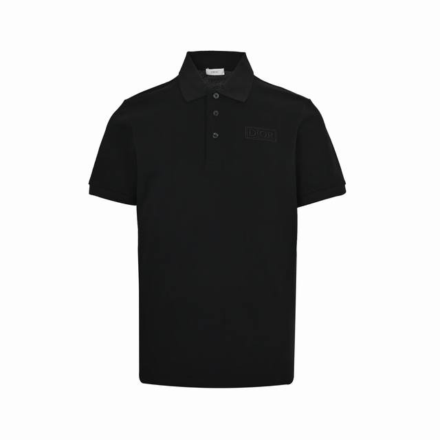 : 180 Dior 迪奥 25Ss 方标刺绣字母Polo短袖 原版品质，欢迎对比。纯棉珠地棉面料经典款Polo衫，经典爆款系列，图案装饰让商务休闲风增添了俏皮