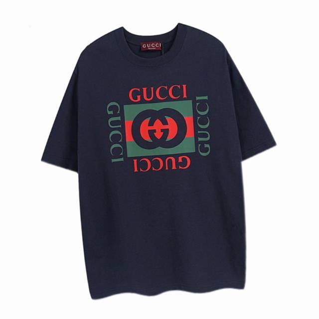 160 古驰 Gucci 夏季新品 经典字母拼色印花圆领短袖T恤 这款单品出自Gucci Lido系列，设计灵感源自意大利海岸的夏日风情和海滩俱乐部。早秋系列以