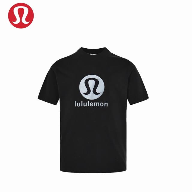 ：170 Lululemon 露露25Ss 字母Logo压胶短袖 面料采用进口机器织造而成，布面纹路的独特性创造出完美的成衣效果 面料采用净布260克重 搭配3