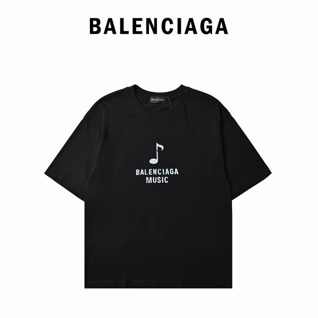 180 Balenci 巴黎世家音乐胶囊系列音符油画印花短袖 专柜纯棉面料！贴肤舒适，耐看又好穿，经典简约Logo设计，原厂工艺一丝不苟，定制290 G 同缸染