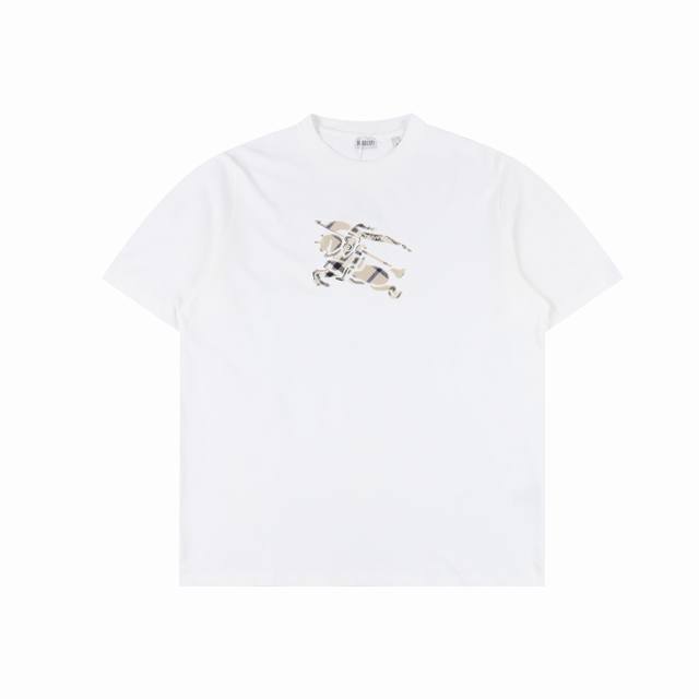 170 Burberry 巴宝莉 格纹战马圆领短袖 今年夏天最新款经典耐看，时尚精简的一款标语T 无多余花里胡哨，随意搭配感受英式风格的独特魅力！客供平纹针织棉