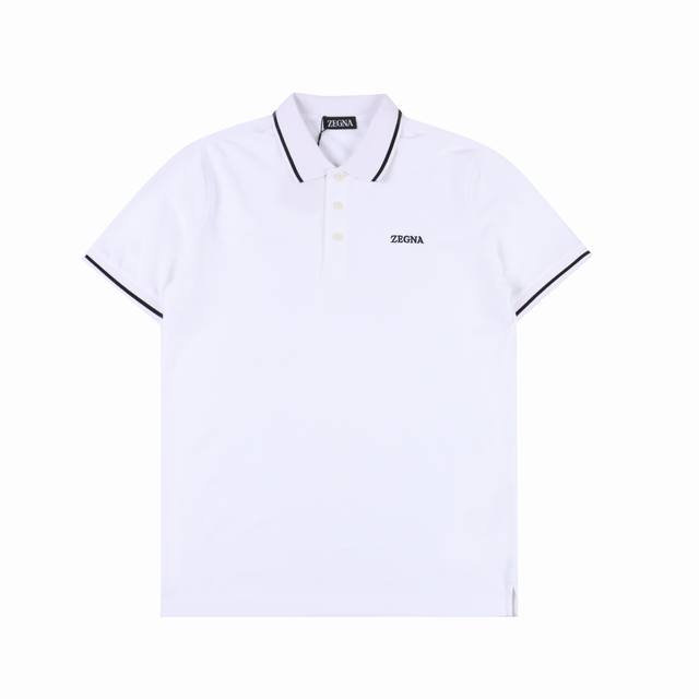 210 Zegna 杰尼亚经典胸口字母刺绣Polo衫 网红明星同款，采用经典标识立体刺绣，刺绣饱满手感非常舒服 超级百搭好看的一款Polo衫三标齐全 男女同款