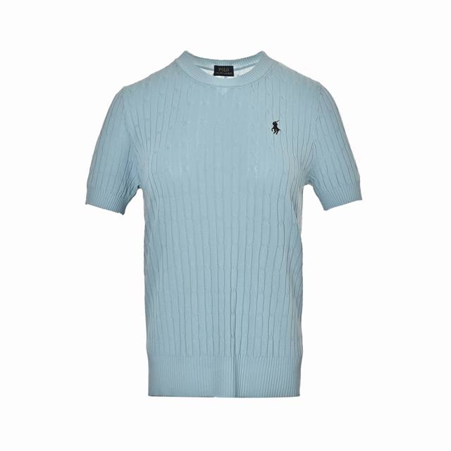 : 170 Ralph Lauren 拉夫劳伦 24Fw 女士绞花针织短袖 愿称它为针织衫届的天花板，优秀毕业生！这件圆领针织短袖没有哪个女生可以拒绝！每个颜色