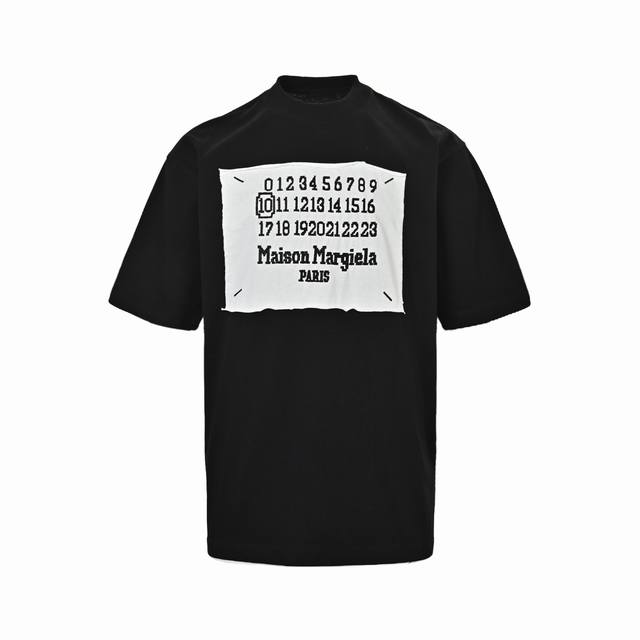 ：160 Maison Martin Margiela 马吉拉25Ss 贴布刺绣短袖 采用订色订染毛圈纯棉衣面，250G双股双纱，手感舒适 进口针织针梳棉进行制