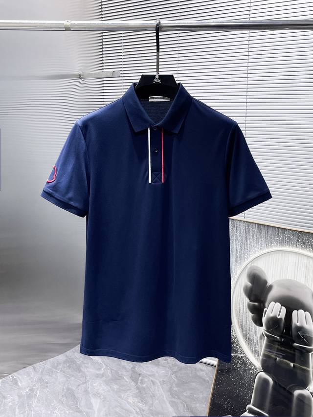 P170 蒙口 Moncler 2025Ss夏季新款 翻领短袖T恤 Polo衫，高端版本！专柜定制面料 透气舒适度高，细节无可挑剔，品牌元素设计理念，体现高品质