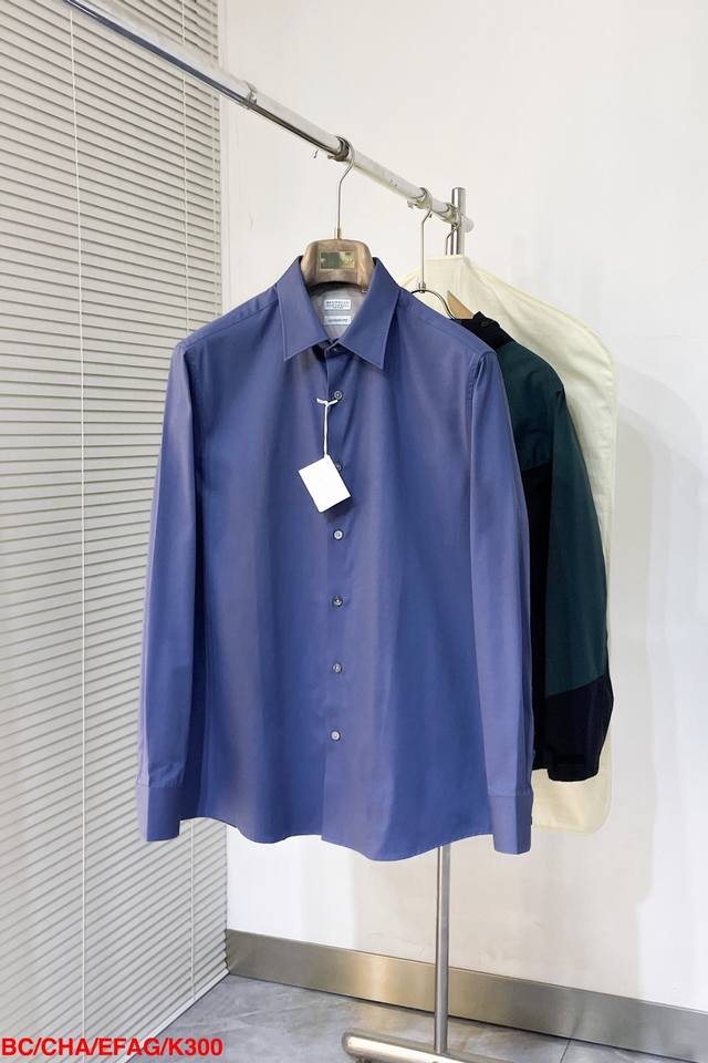 P300 K300 Bcbrunello Cucinelli男士高端商务休闲长袖衬衫，系出名门，纯正血统品质，意大利原产出品，25新品！ 颇具意大利典型风格的时