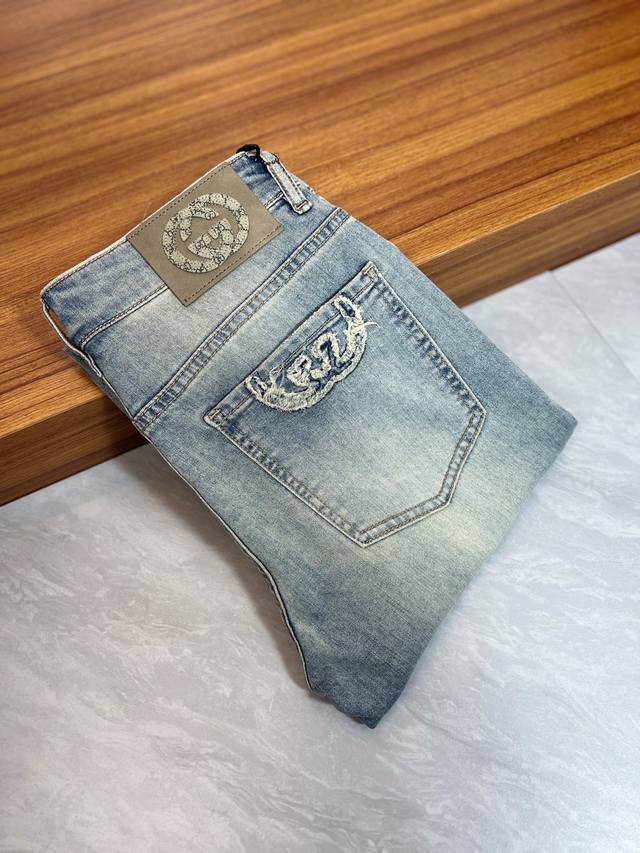 P260。Gucci 古奇 2025春夏新品 三标齐全 牛仔裤 好货不用过多介绍 看细节 专柜码数：29-38 175 140上身32码 K
