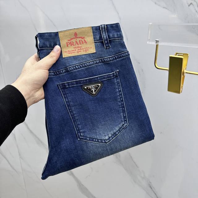 P270 支持年后Prada 普拉达高端定制、2025早春最新款牛仔裤 柜台同步发售 进口固色面料 原版定制复刻 客供五金辅料 原单品质 重工洗水 做工走线精细