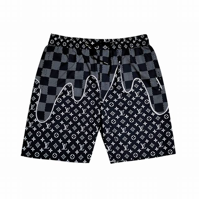 90 Louls Vultton 路易威登 春夏季新款休闲高品质速干裤梭织面料 沙滩裤，超高端品质3D数码印花工艺制作而成，原版复刻、整体提花最新字母联盟Log