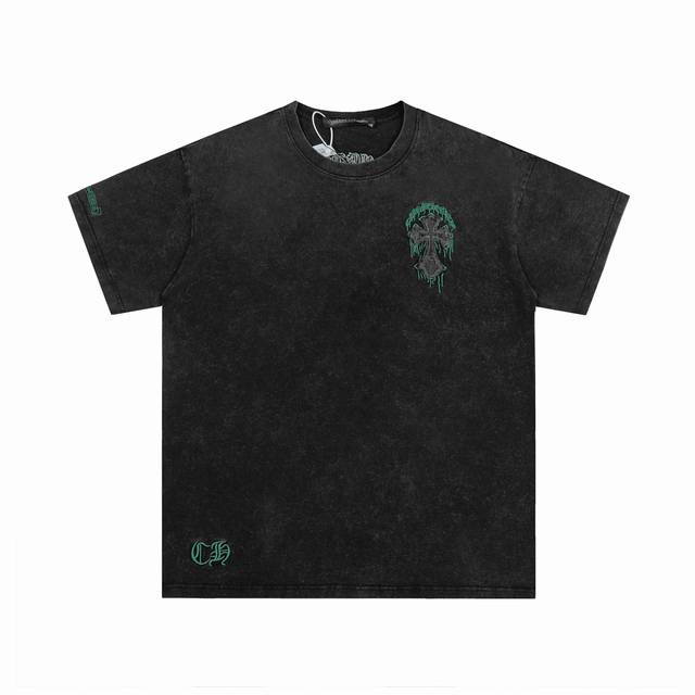 Ke232 P140 Chrome Hearts Ch 克罗心重工绣花短袖背后重工贴布立体短袖 正确配置 市场最高版本 2025克罗心正品包装 原版开模 定制五