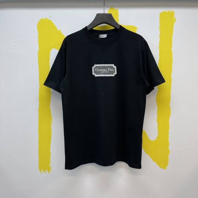 P160Dior Christian Dior Couture刀片刺绣T恤 Size: S-Xl 本款采用原版定织26支双股纱，成衣再洗水后处理工艺，面料克重达