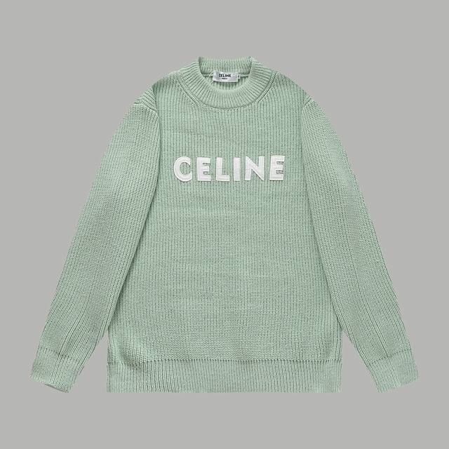 D P230 顶级版本 区别通货 款式：赛琳Celine胸前字母定制羊毛毛衣 颜色：图片色 尺码：S-Xxl 面料：羊毛 辅料：全套定制辅料 无性别区分 男女同