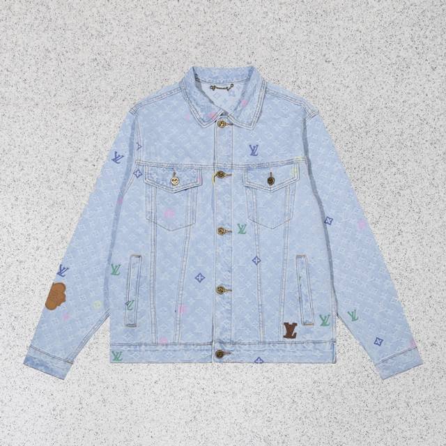 P250 款号：H491 Louis Vuitton & 路易威登 24Ss Louisvuitton X Tyler Logo字母刺绣 秋冬牛仔外套牛仔裤 套