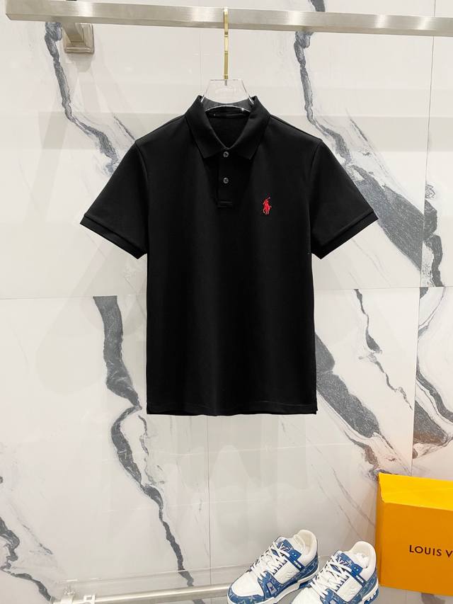 P250 Polo拉夫劳伦 2025春夏专柜最新款顶级细珠地丝光短袖Polo衫翻领T恤 高端订制 设计前卫！重工艺设计 高端订制面料.手感柔软.穿着舒适.专柜级