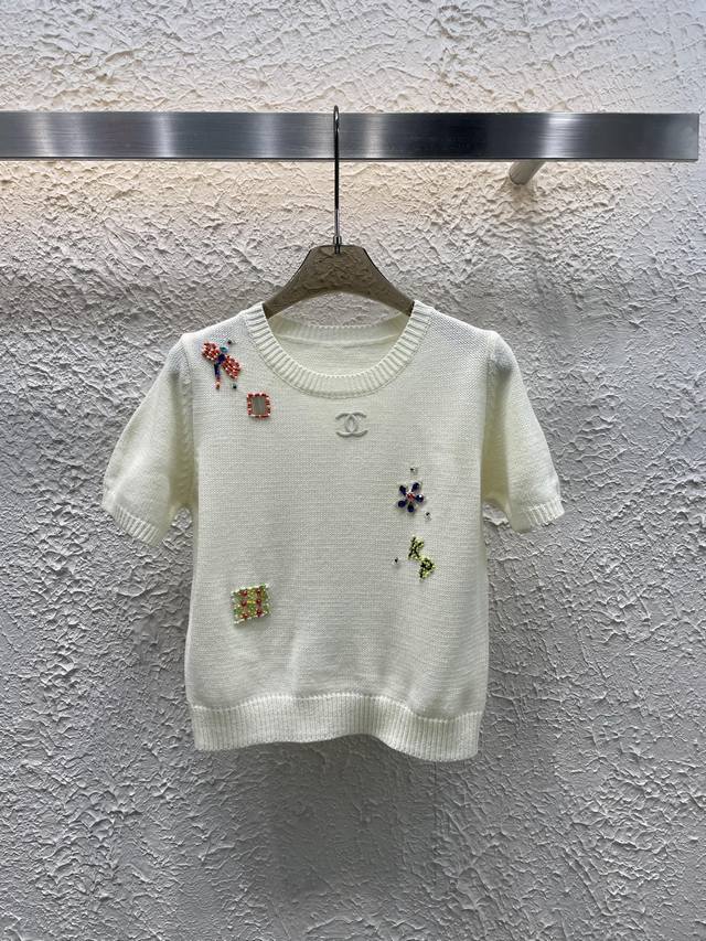 Qx. P210 Chane 25春季新品手工款针织短袖