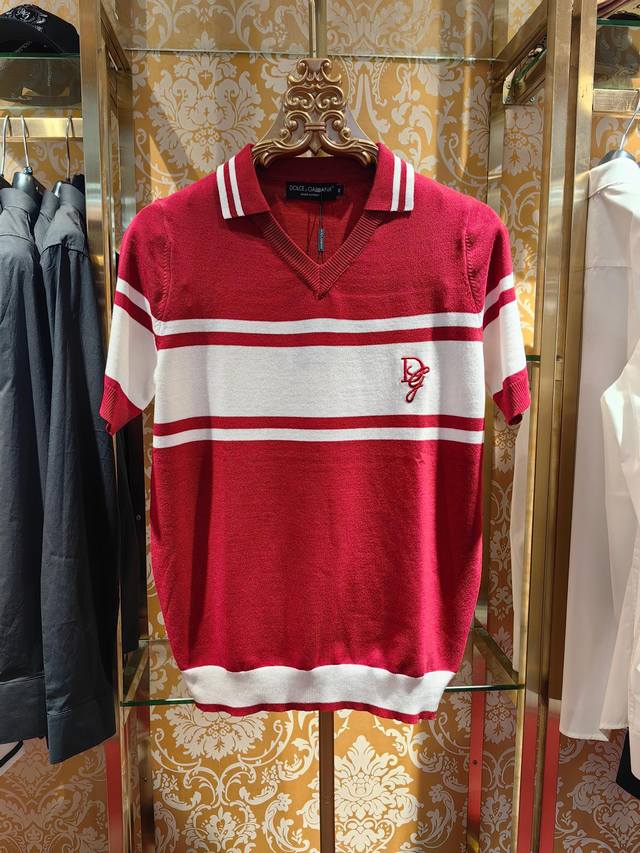 P230 & 2025 Ss新款针织衫Polo 最新Dg Logo刺绣 面料采用进口机器14针完美制作 专柜一比一 上身精神 舒适透气 修身版型 独家货源 颜色