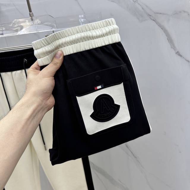 P270 Moncler 蒙口 2025春夏新品休闲裤松紧休闲裤，官网同步发售，裤身工艺设计，进口客供辅料、面料定制，平口裤脚，代工厂P出品免检！每个细节做到极